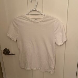 H&M Kids White Short Sleeve Tee, size 10-12